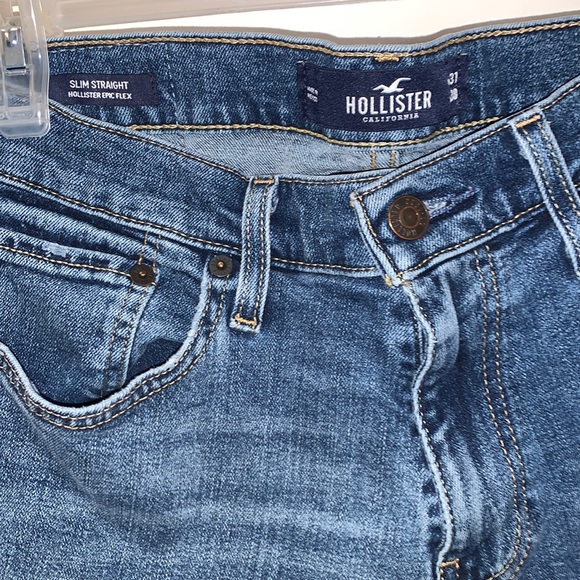 Men’s Hollister Jeans.  Slim Straight Blue Jeans. - Picture 2 of 5